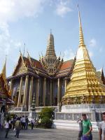 BANGKOK, THAILAND - Wat Phra Kaew temple - Prasat Phra Thep Bidon